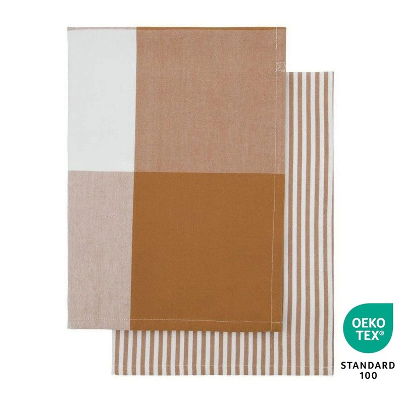 Set de 2 paos 100% algodn de cocina Cook House Doctor