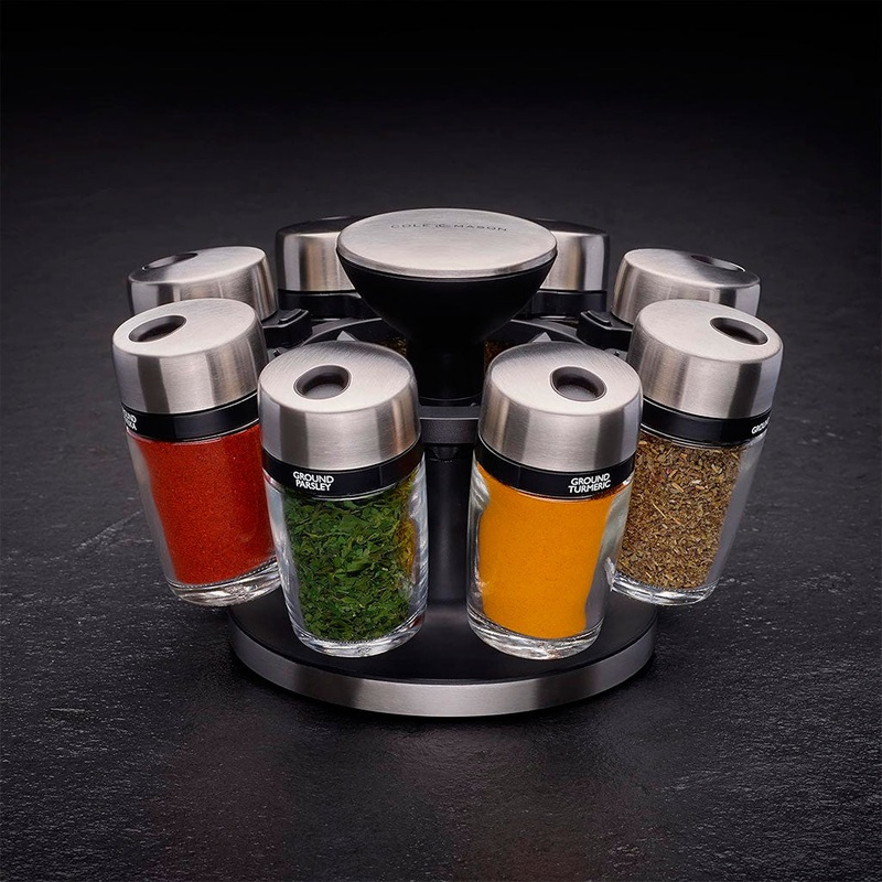 Soporte para 8 recipientes para especies Cambridge Cole&Mason