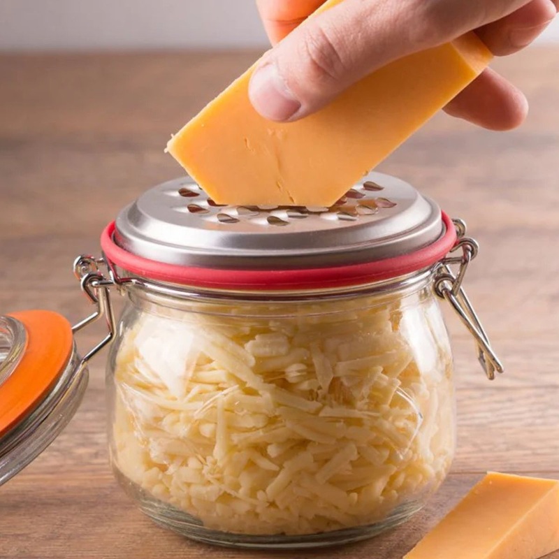 Tarro hermtico de cristal con rallador Clip Top Kilner
