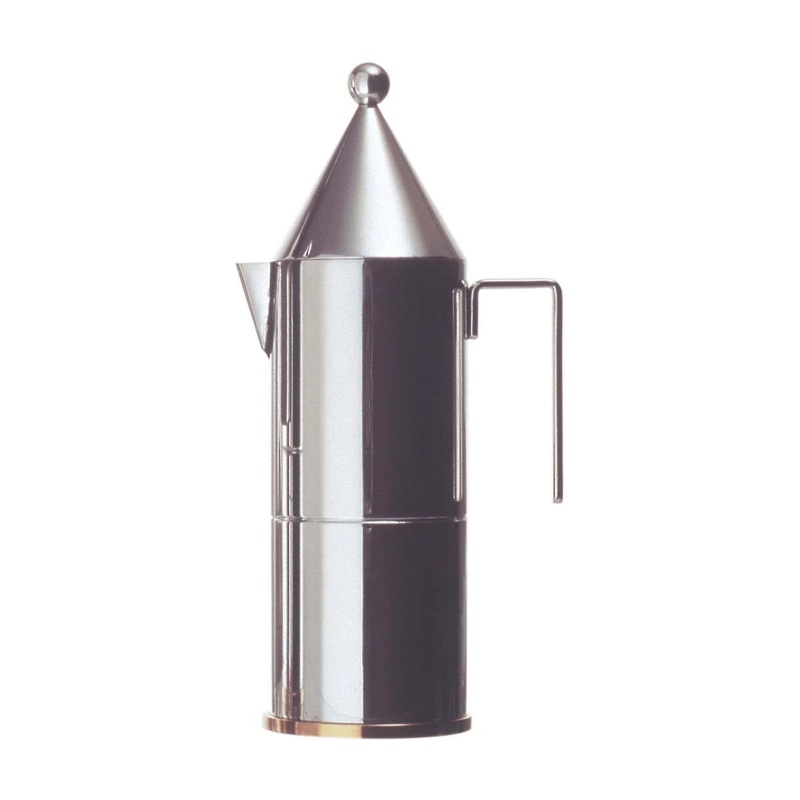Cafetera de acero inoxidable La Conica Aldo Rossi Alessi