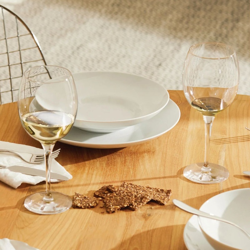 Set de 4 vasos de vino de vidrio cristalino Mami XL Alessi