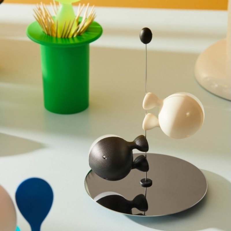 Set de salero y pimentero de acero inoxidable Lilliput Alessi