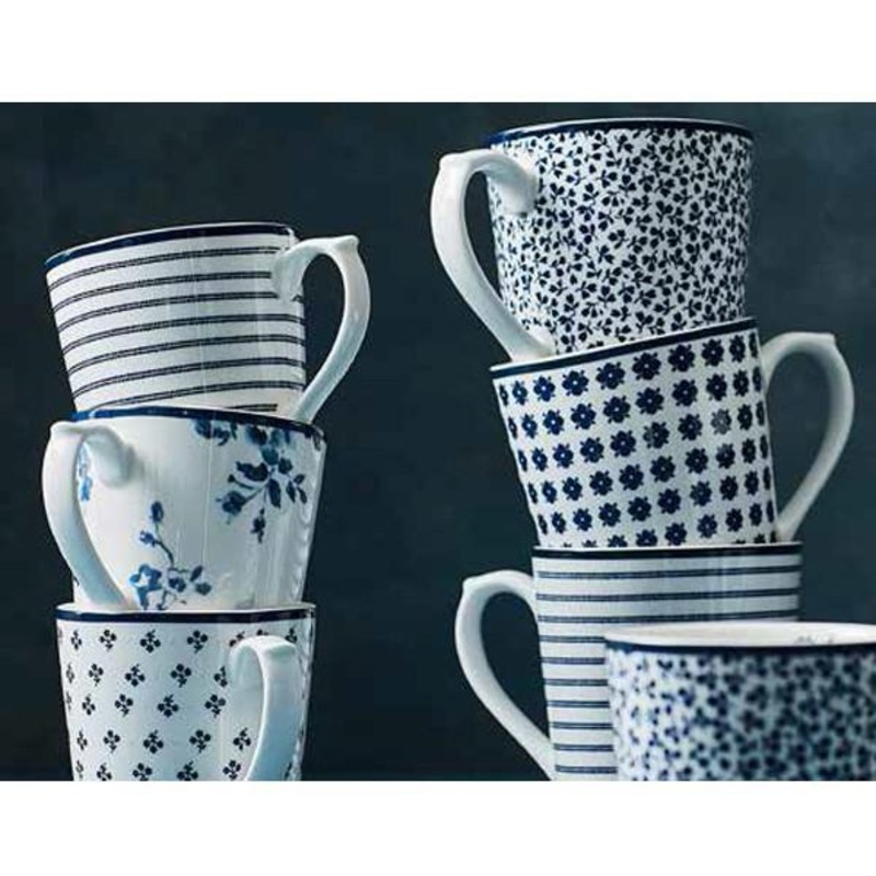 Taza tipo mug de porcelana 32cl Laura Ashley