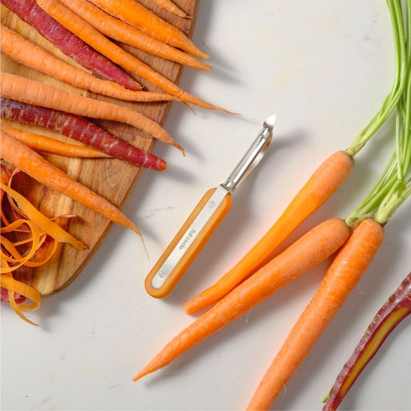 Pelador de verduras de acero inoxidable Peel Out Full Circle