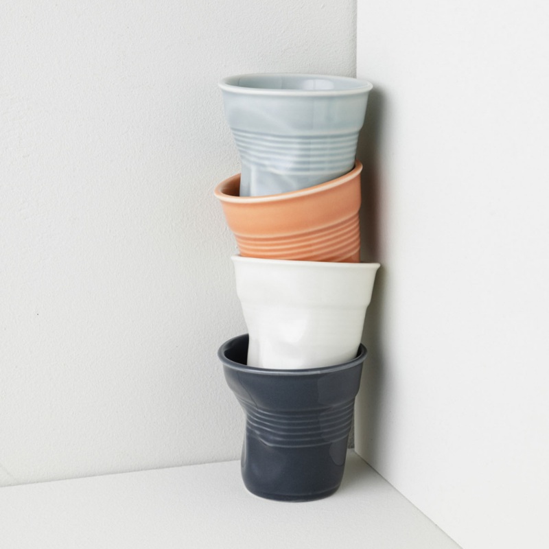 Tazas arrugadas de porcelana 180 ml Revol
