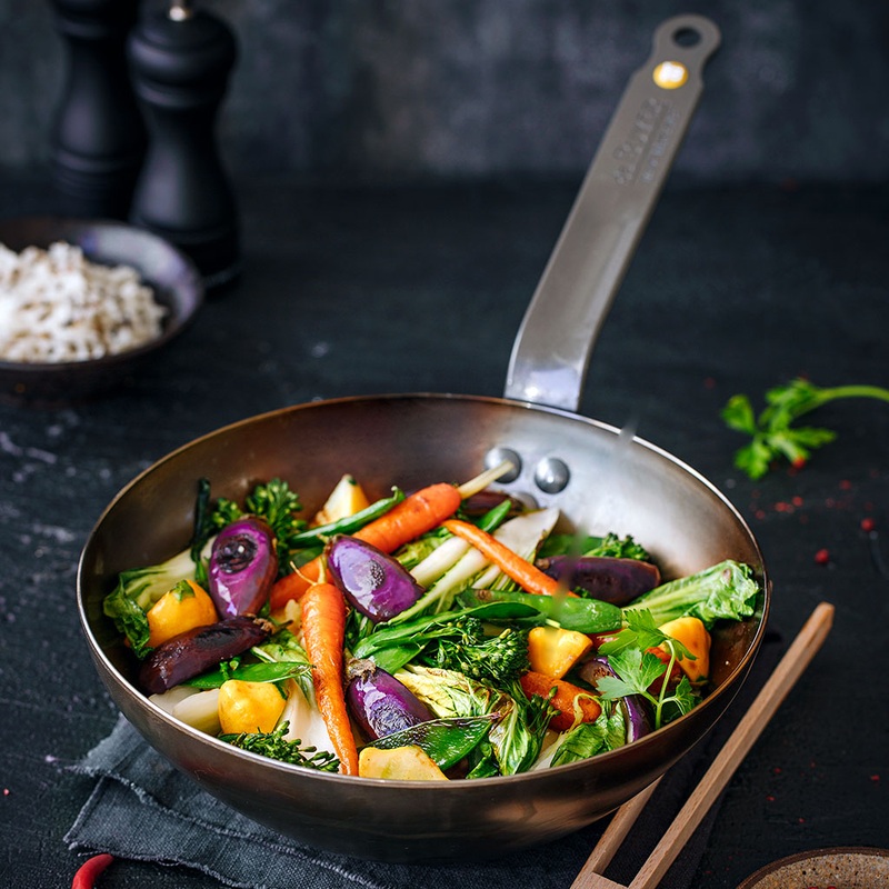 Wok de hierro mineral B De Buyer