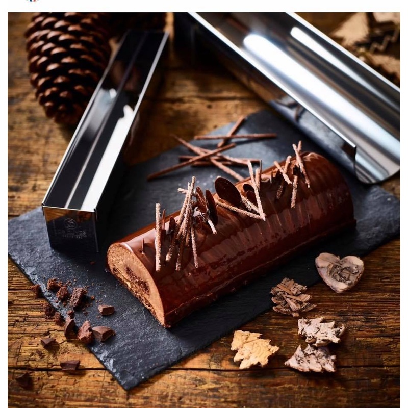 Molde media caa de acero inoxidable 30 cm De Buyer