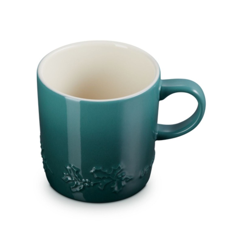 Taza cermica tipo mug Holly Edicin Especial Navidad! Le Creuset