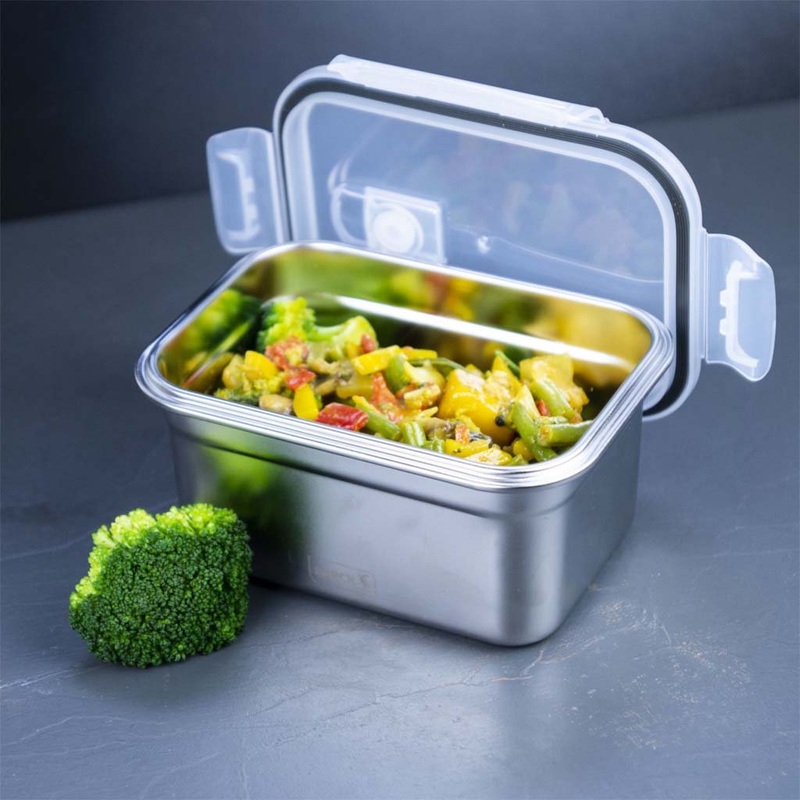 Fiambrera Inox apta para microondas de Lurch