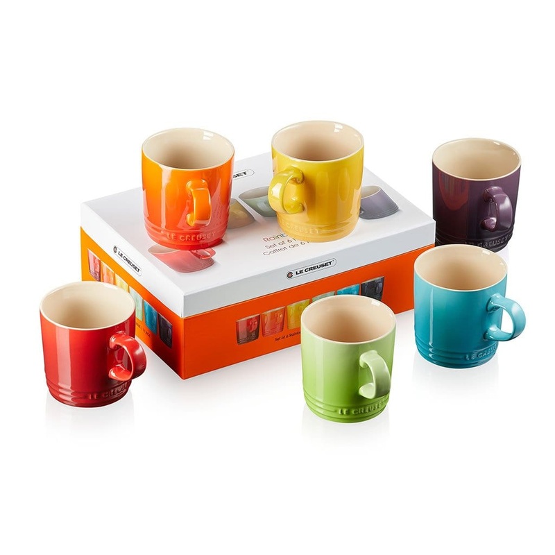Set 6 tazas Mug 350 ml Arcoiris Le Creuset