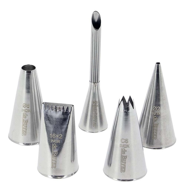 Set de 5 boquillas inox De Buyer