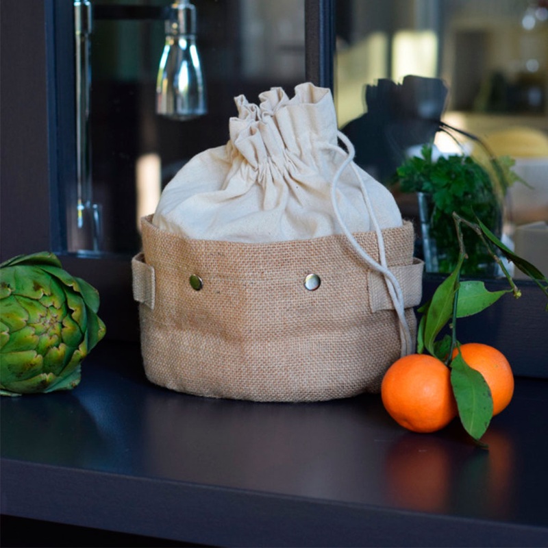 Cesta almacenamiento con bolsa extrable de Pebbly