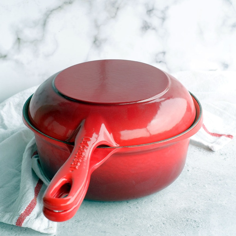 Conjunto cocotte y sartn multifuncin Le Creuset