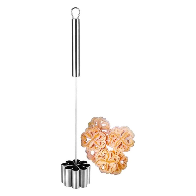 Molde para flores fritas de acero inox Ibili