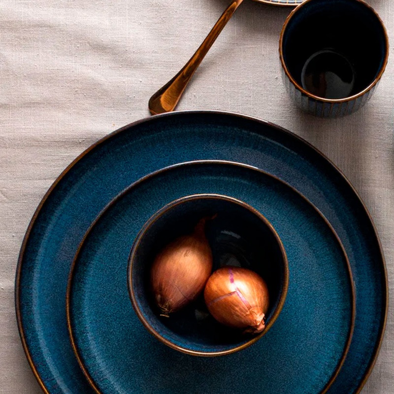 Platos de gres Sapphire Dutch Rose