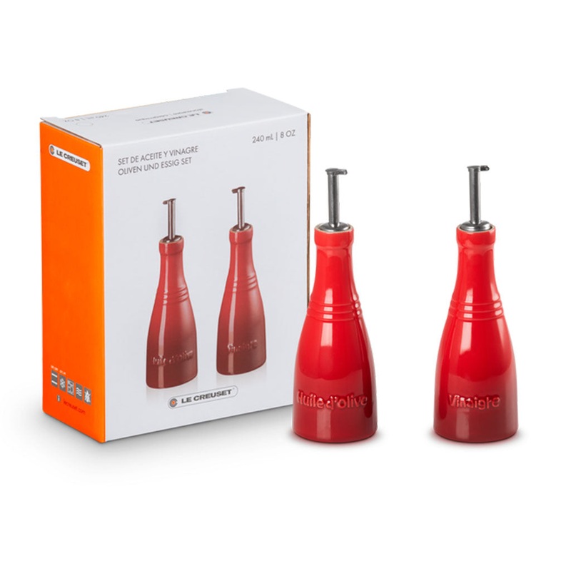 Set aceitera y vinagrera cereza Le Creuset