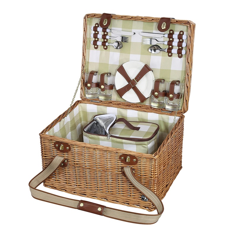 Cesta de picnic DORIO con bolsa trmica extrable de Cilio