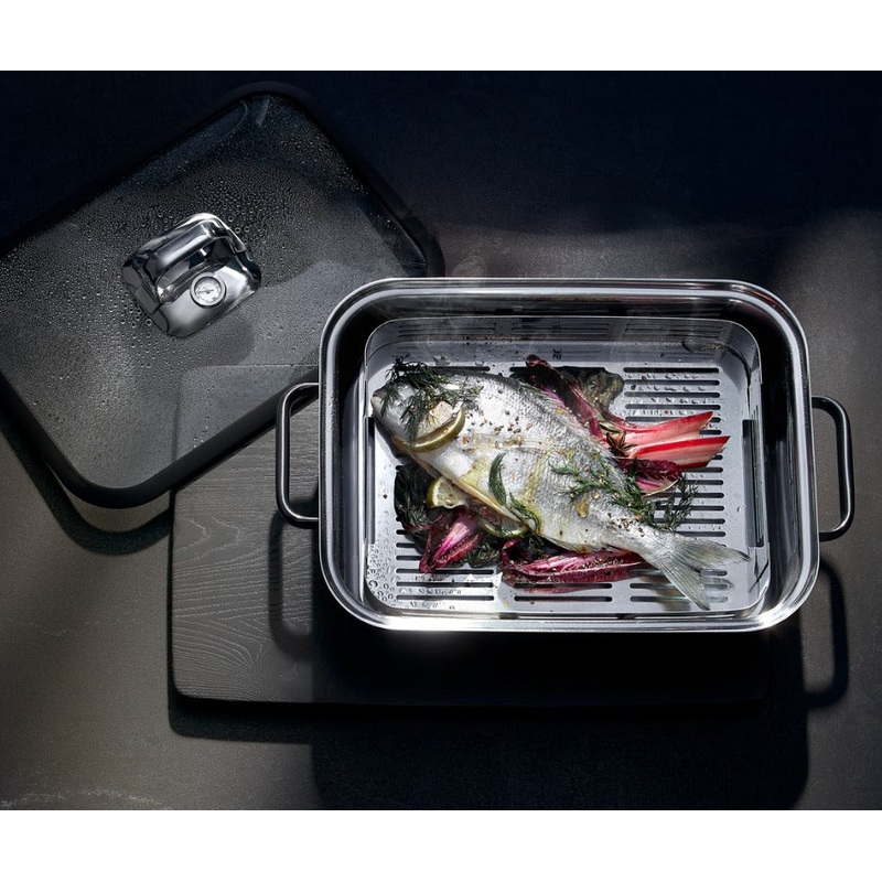 Fuente de coccin rectangular Vitalis WMF (vaporera y rustidera)