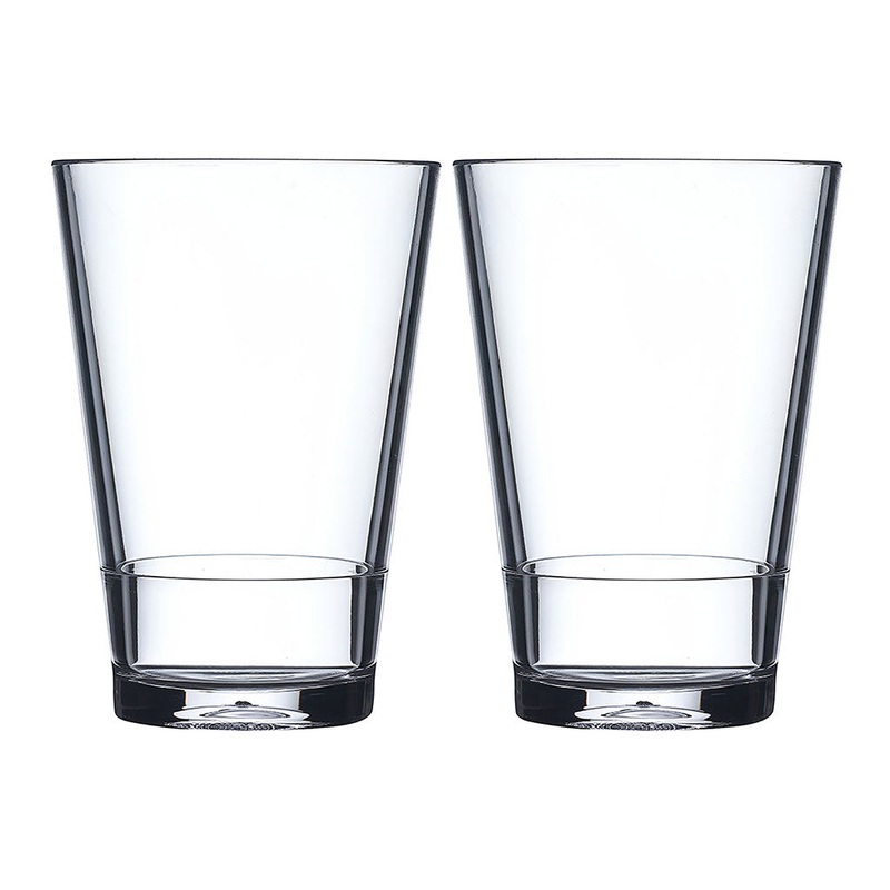 Set de dos vasos de metacrilato Flow de Mepal