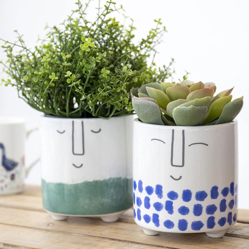 Conjunto de 2 macetas de dolomita KitchenCraft