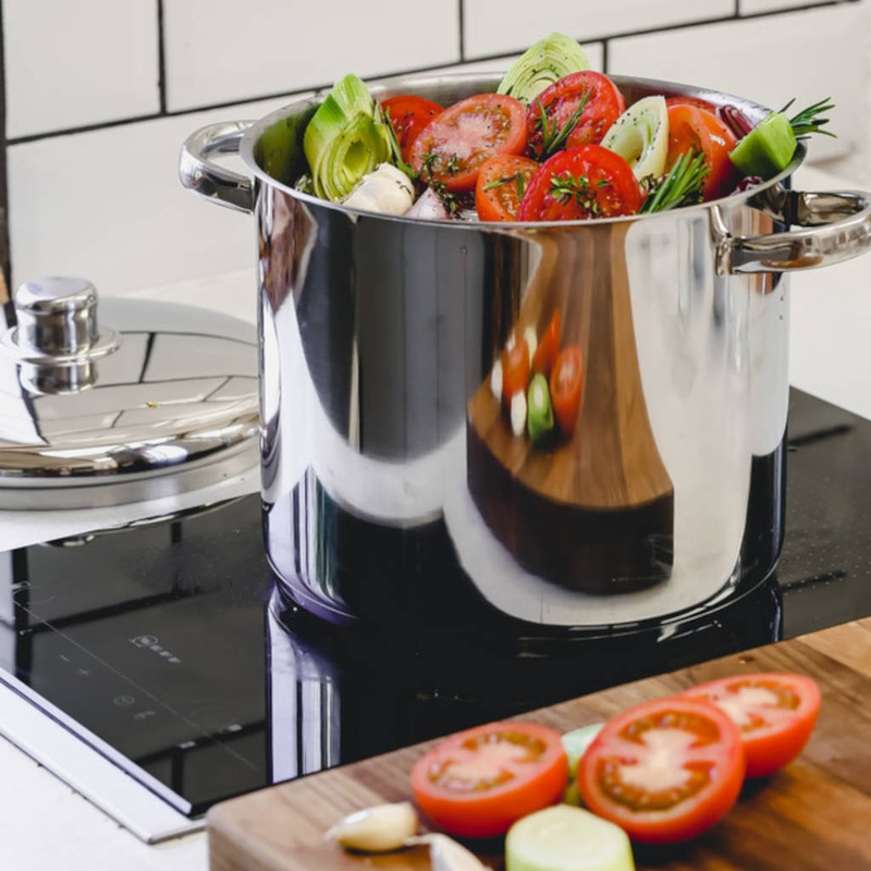 Olla grande de acero inoxidable MasterClass de KitchenCraft (8.5 litros)