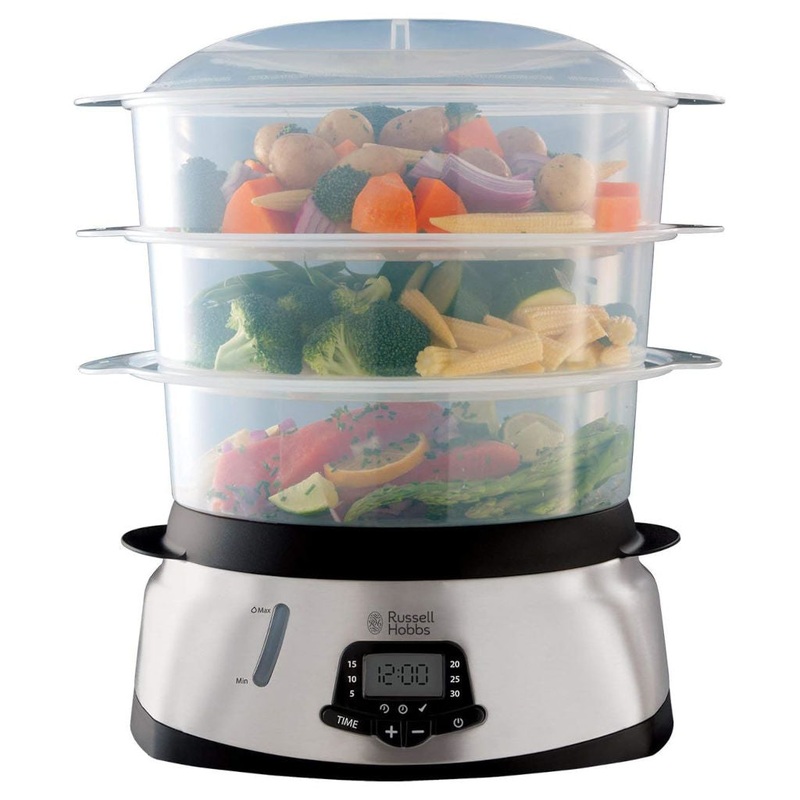 Vaporera de tres pisos Maxicook de Russell Hobbs