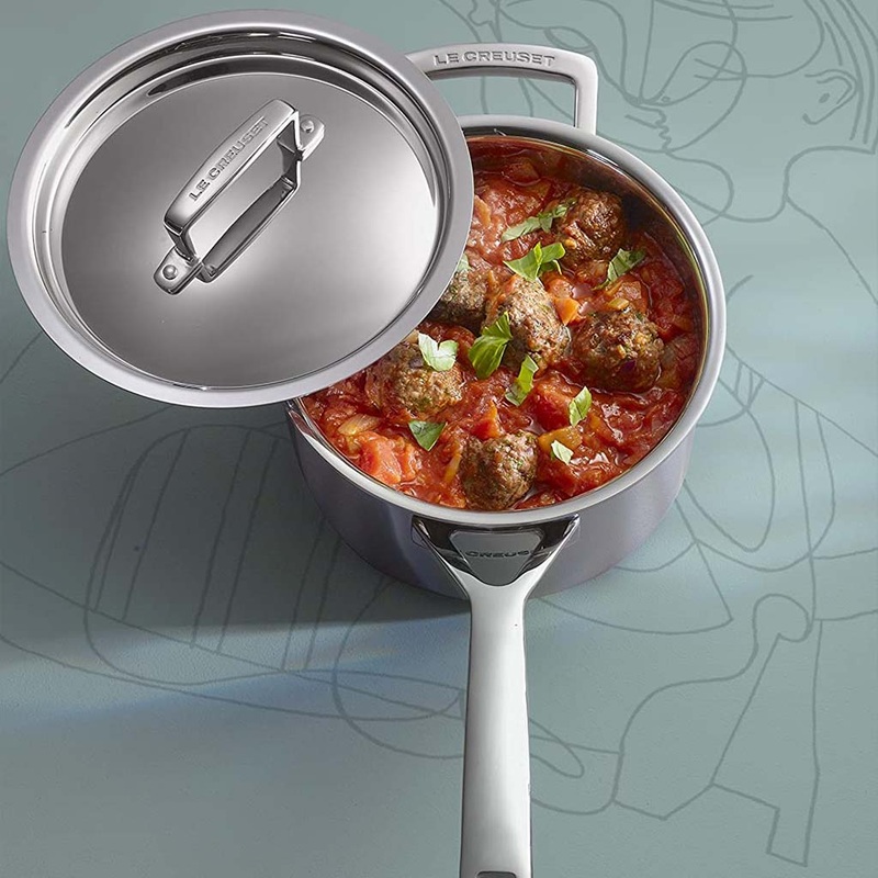 Cazo premium con tapa de Le Creuset