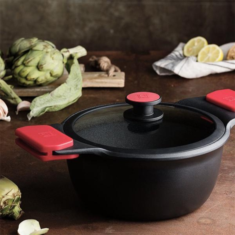 Cacerola alta antiadherente con tapa Bra Infinity