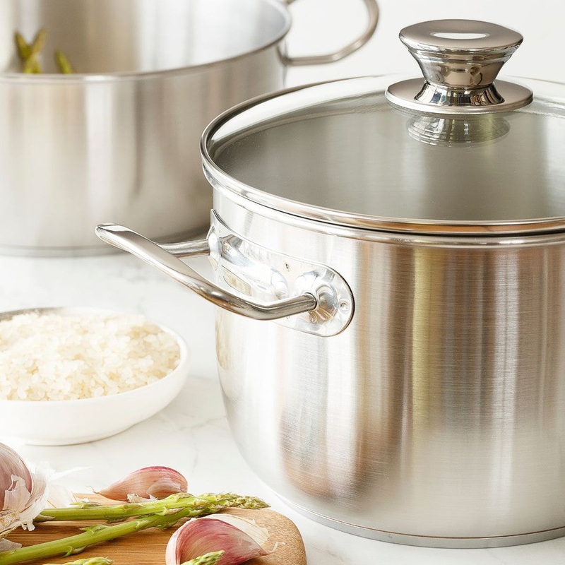 Olla acero inoxidable (de 2 hasta 12 L) con tapa Chef Monix