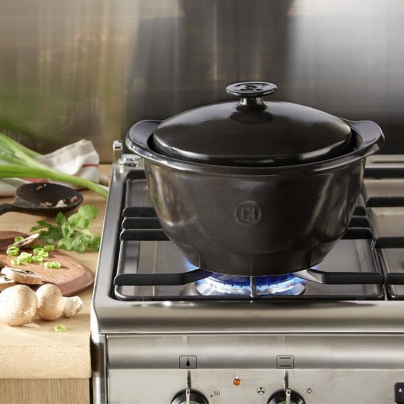 Cacerola "Faitout" Emile Henry Negra