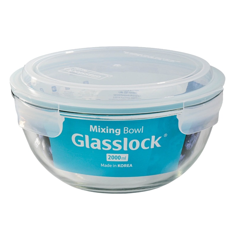 Ensaladera hermtica de cristal con tapa Glasslock