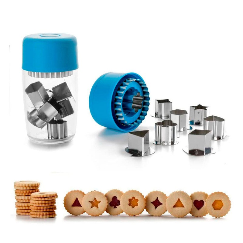 Set 8 cortadores de galletas Linzer de Ibili