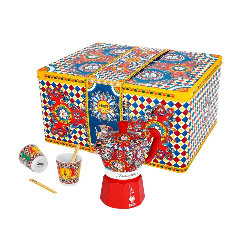 Set cafetera italiana Moka Dolce&Gabanna Bialetti