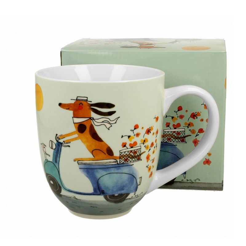 Taza Mug de porcelana XXL Duo