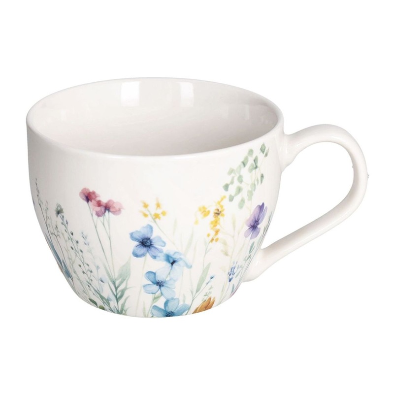 Tazas de porcelana con y sin plato 420ml Florenne Tognana