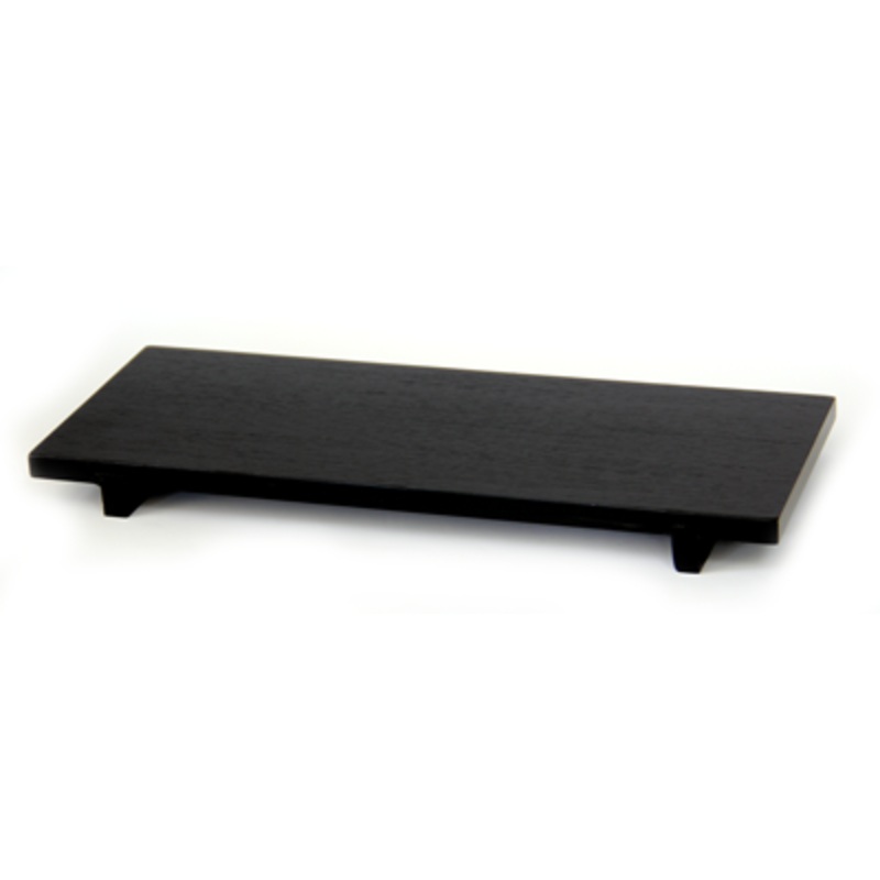 Bamboo serving board black 30x11cm