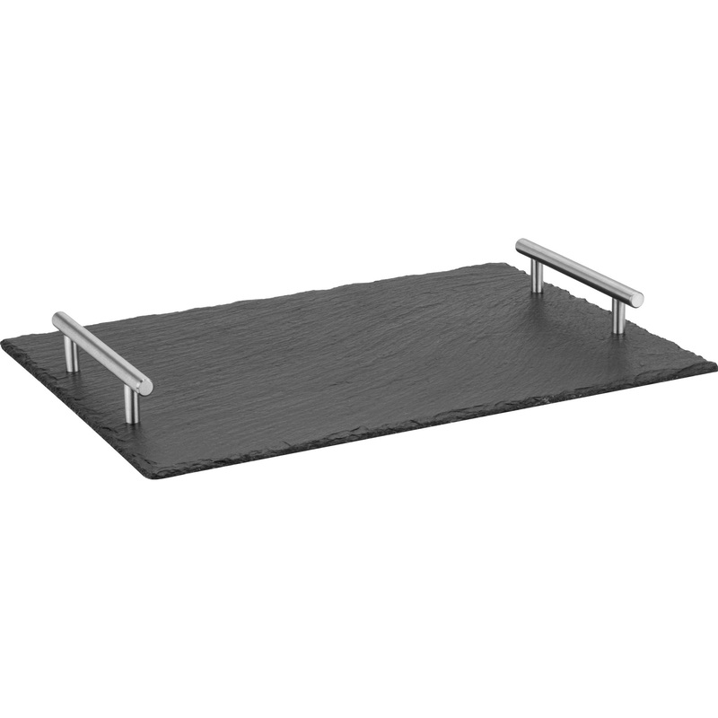 Serving slate with handles 35x25cm