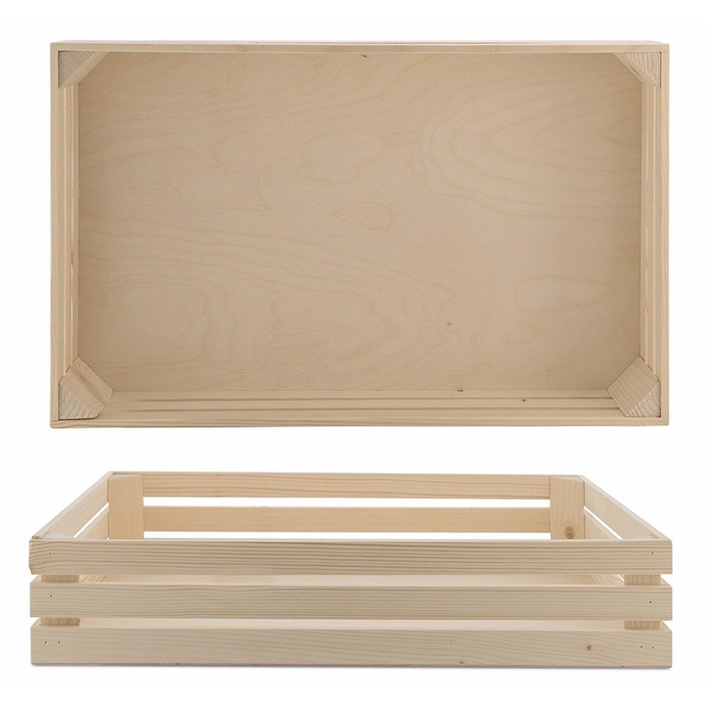 Wooden crate for gastronorm container "Natural" GN1/1