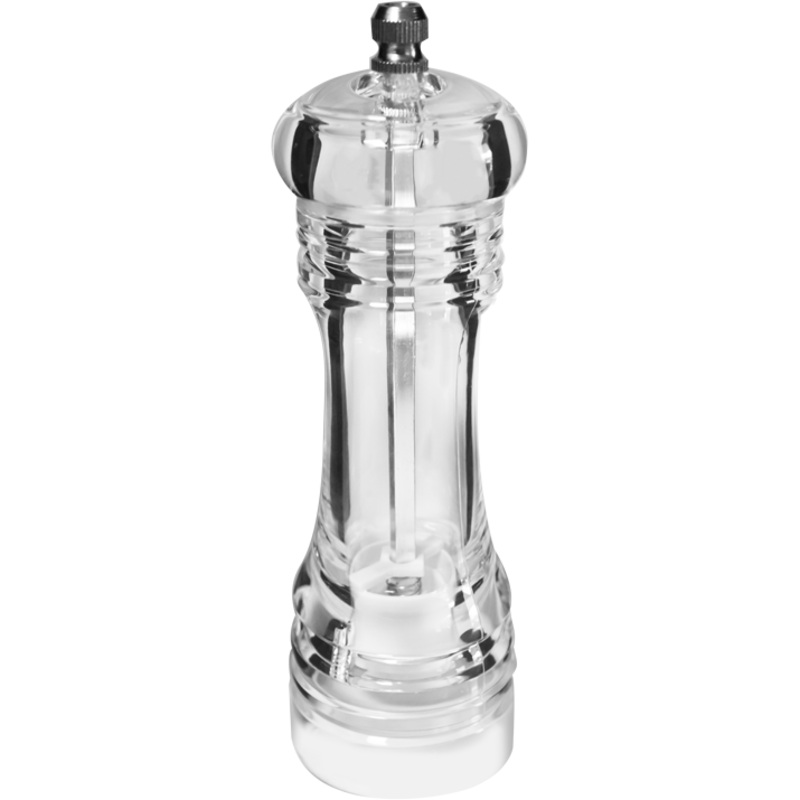 Acrylic salt/pepper mill "Transparent" 15cm