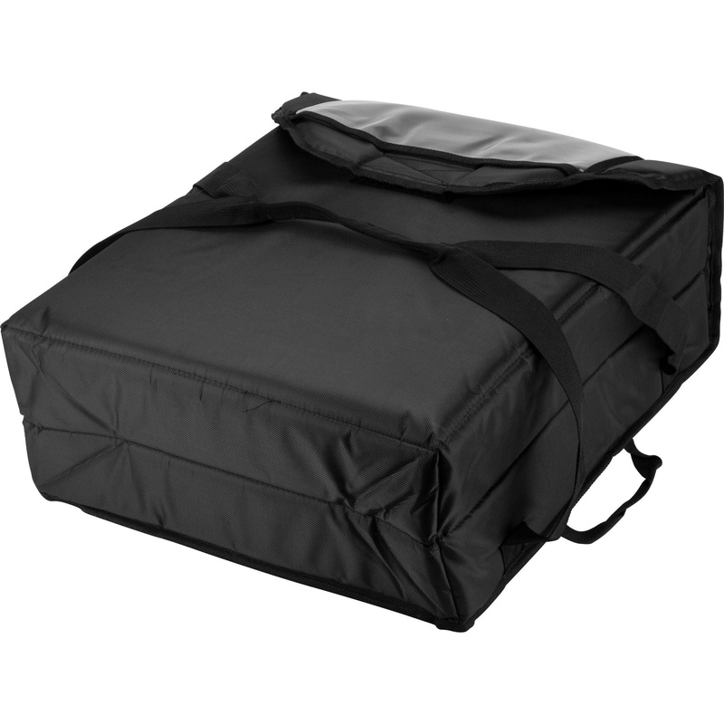 Insulated pizza delivery bag black 44x48x18.5cm