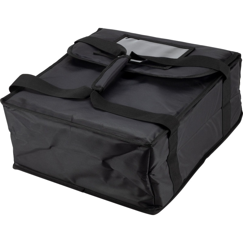 Insulated pizza delivery bag black 45x42x18.5cm