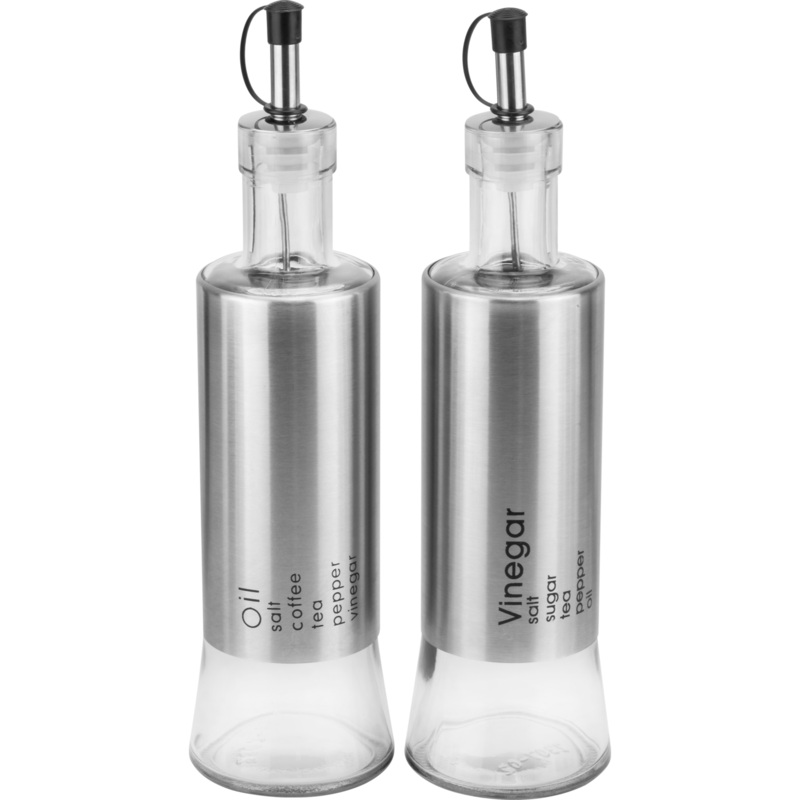 Oil and vinegar bottle set "Chrome" 320ml each
