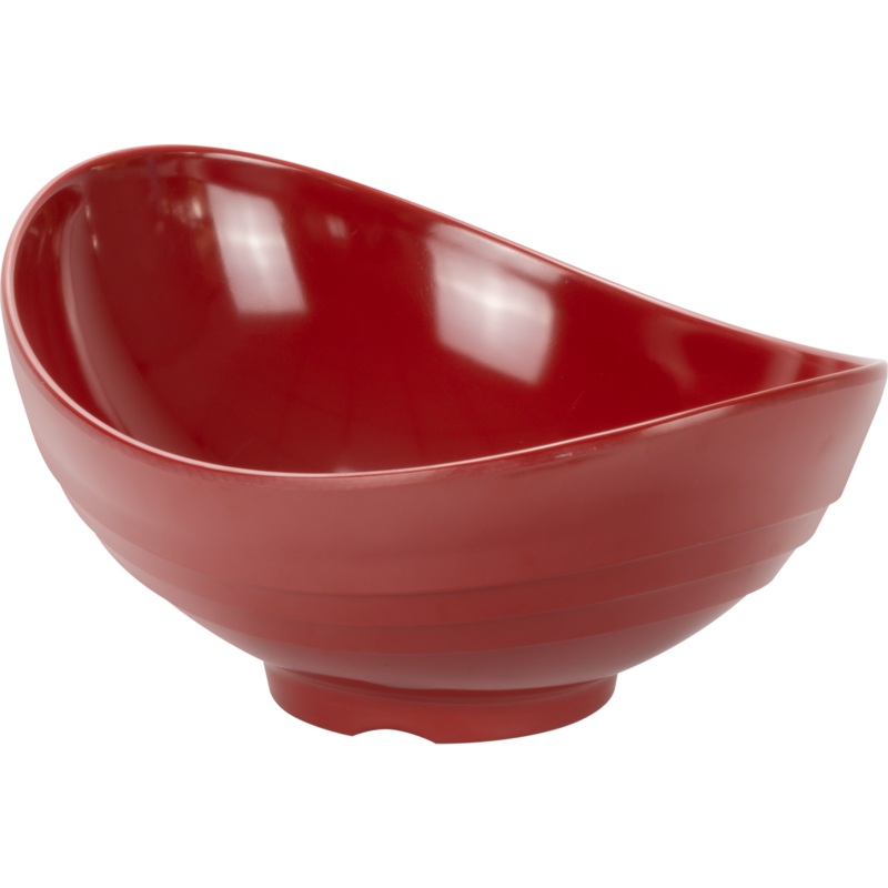 Oval melamine bowl "Diva" red 36cm 4.4 litres