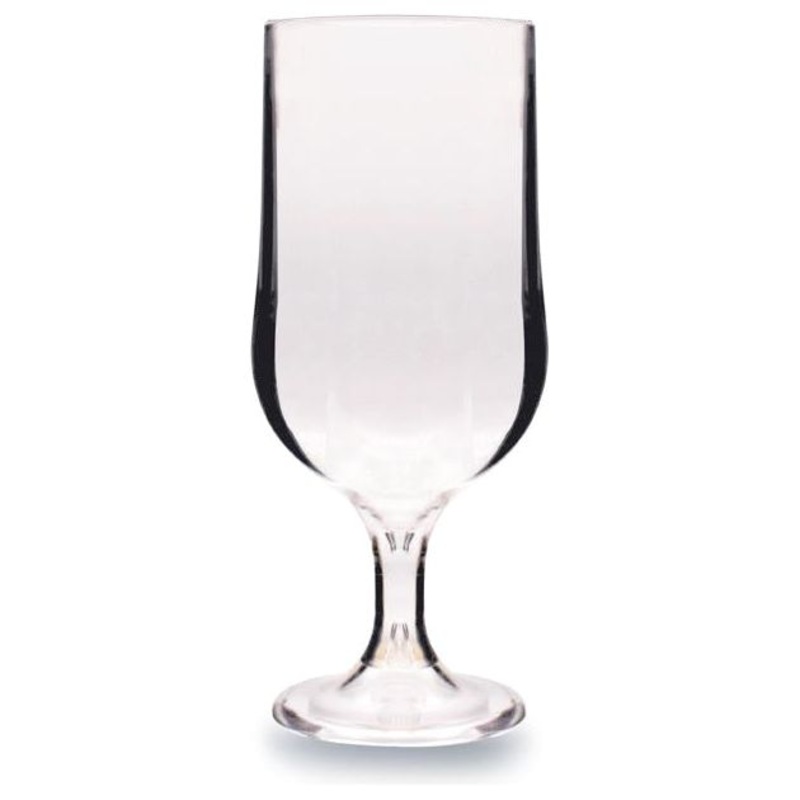 Polycarbonate beer glass with stem 370ml