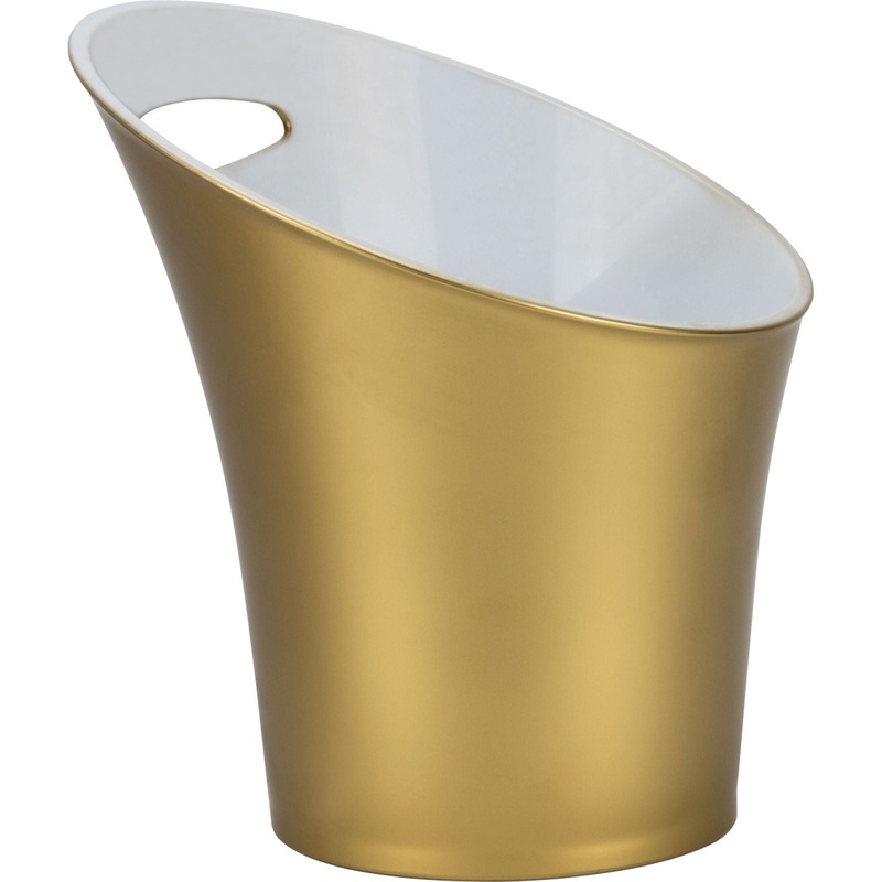 Polycarbonate champagne bucket gold/white