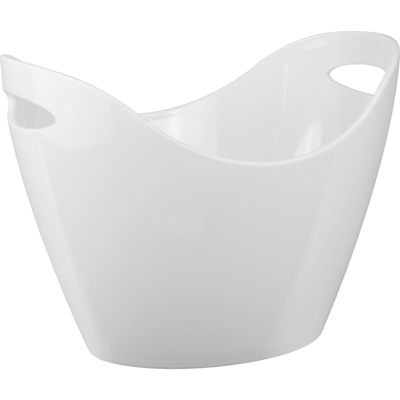 Polycarbonate champagne bucket "White" 35x26cm