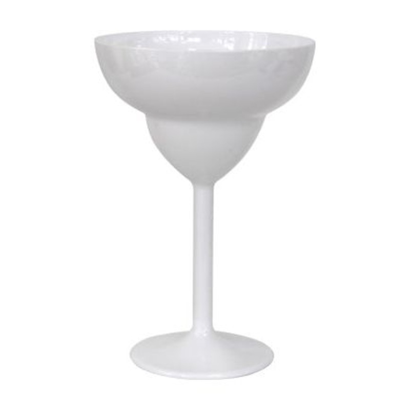 Polycarbonate margarita glass Premium White 350ml