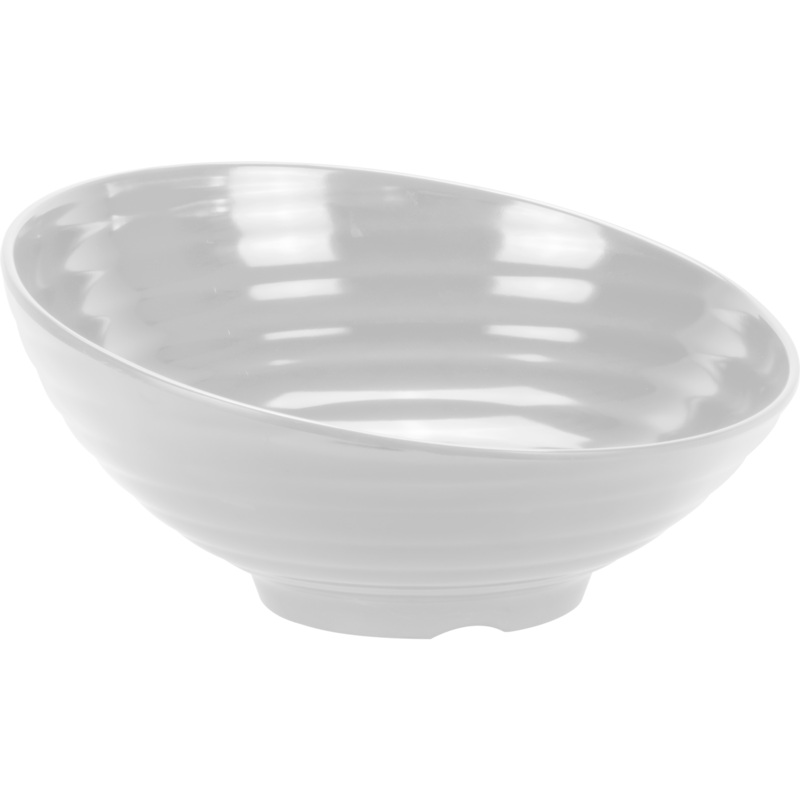 Round melamine bowl "Venus" white 33m 3.1 litres
