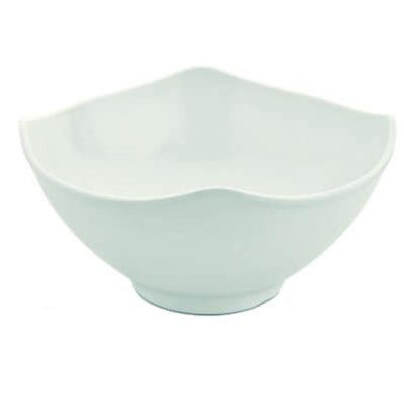 Square melamine bowl "Ida" white 36cm 8 litres
