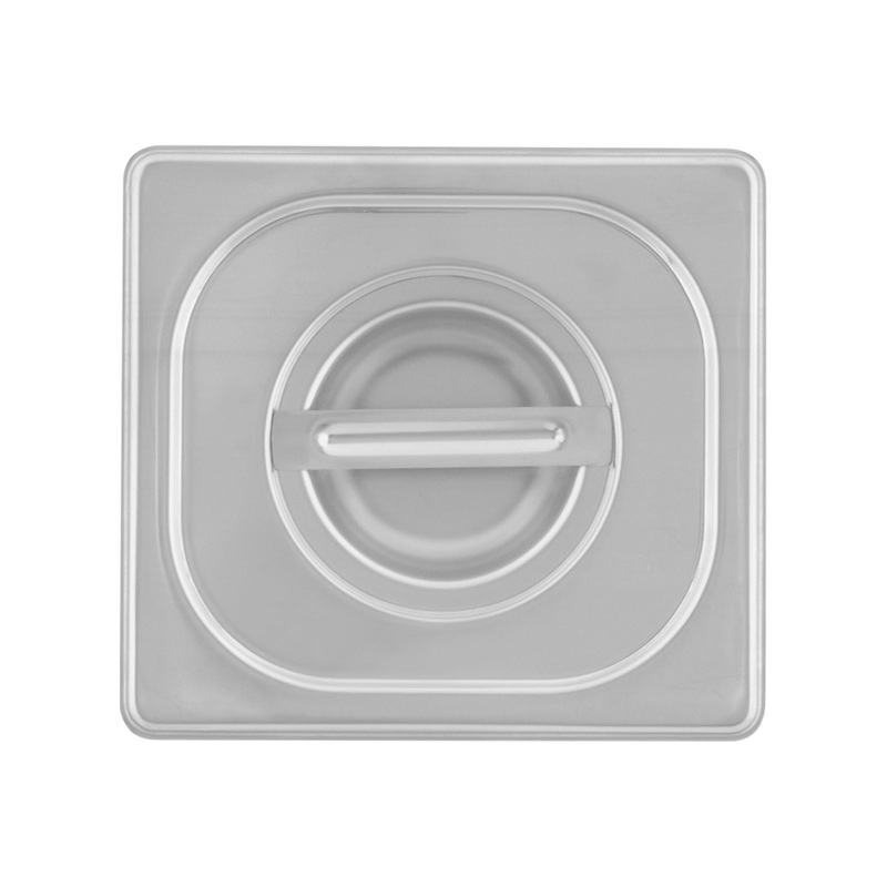 Stainless steel 18/10 gastronorm container lid GN 1/6
